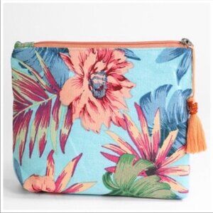 Tropical tassel mini clutch bags